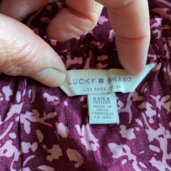Lucky Brand Purple Short Sleeved Top - Picture 7 of 13